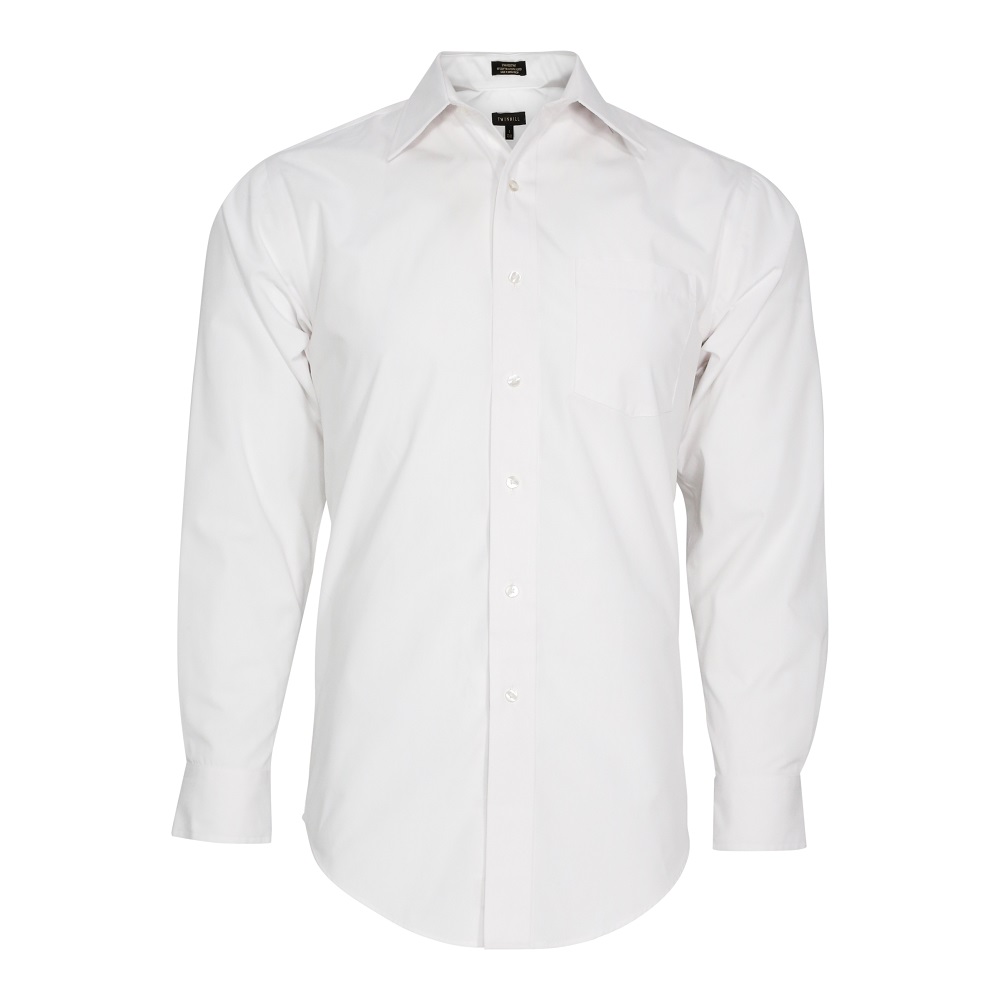Bud Light Men's Solid Broadcloth Long Sleeve Shirt